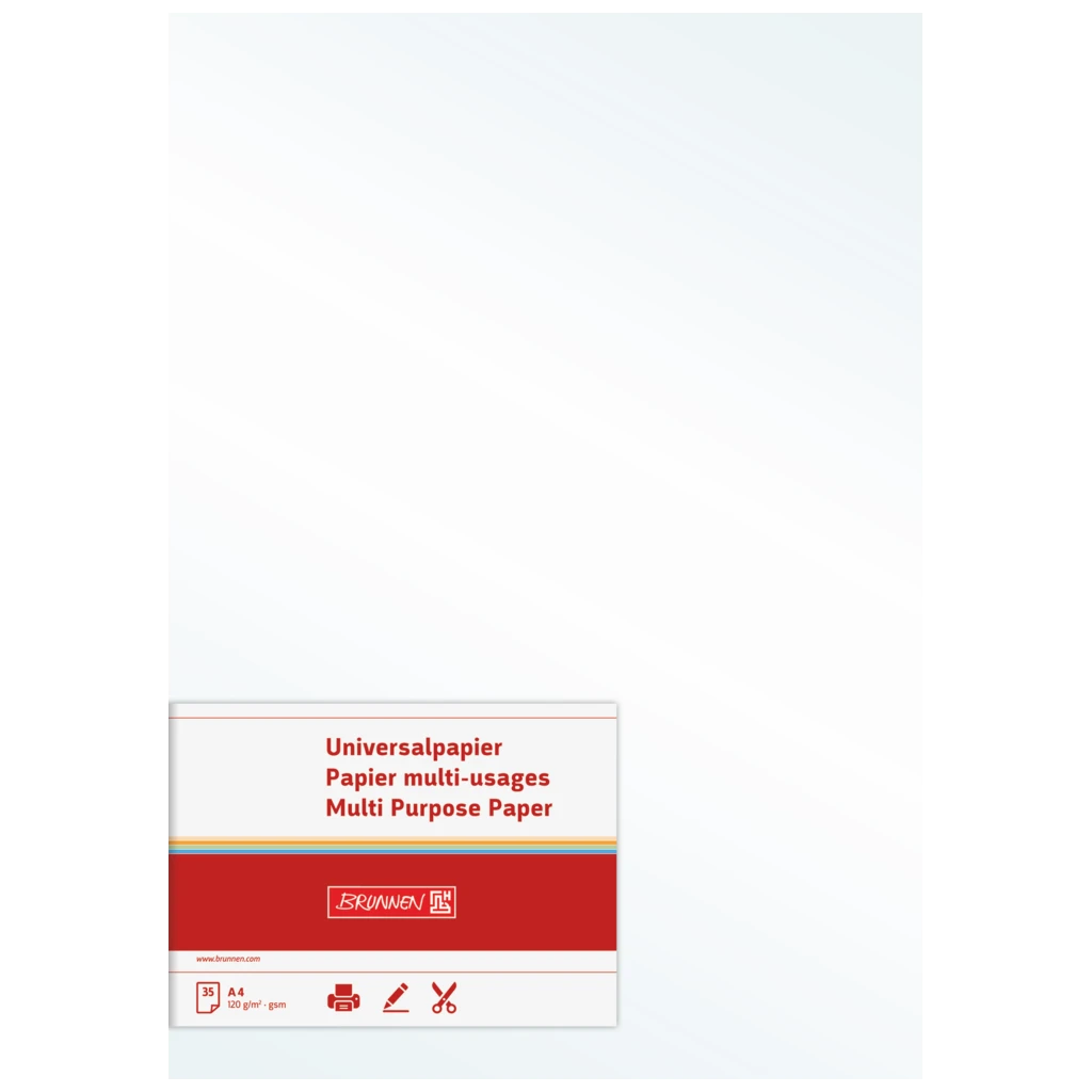 Multifunktionellt papper Universellt papper | A4, 120 g/m², pärlvit, 35 blad