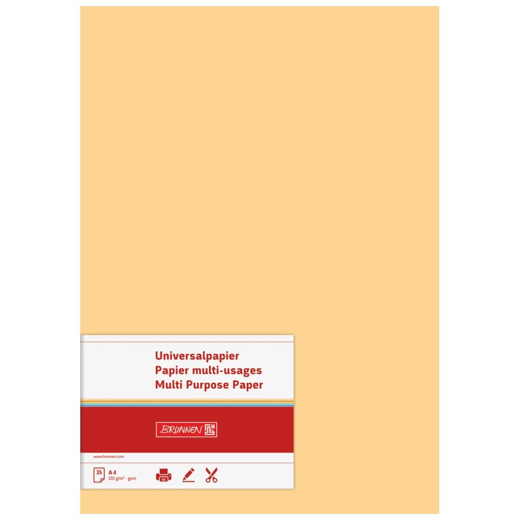 Multifunktionellt papper Universellt papper | A4, 120 g/m², honung, 35 blad