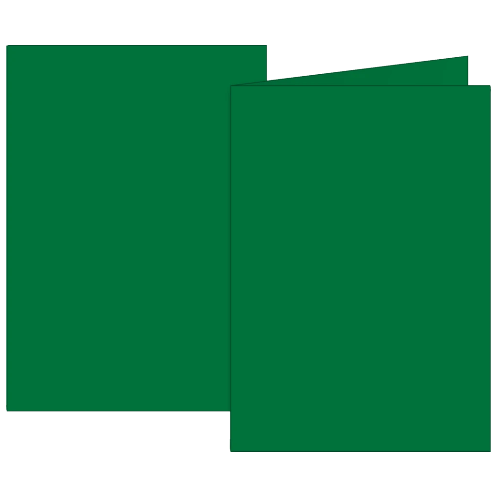 Vikbara kort Universellt papper | A6, 105×150 mm, 160 g/m², mörkgrön, 10 styck