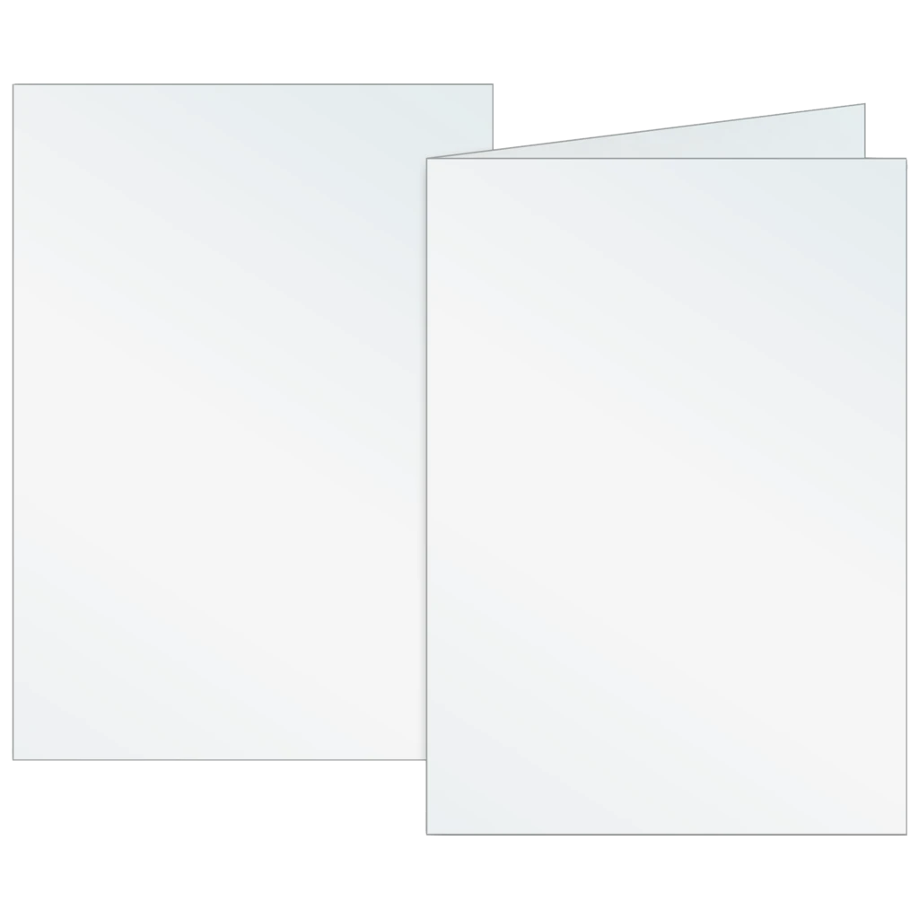 Vikbara kort Universellt papper | B6, 200 g/m², pärlvit, 10 styck