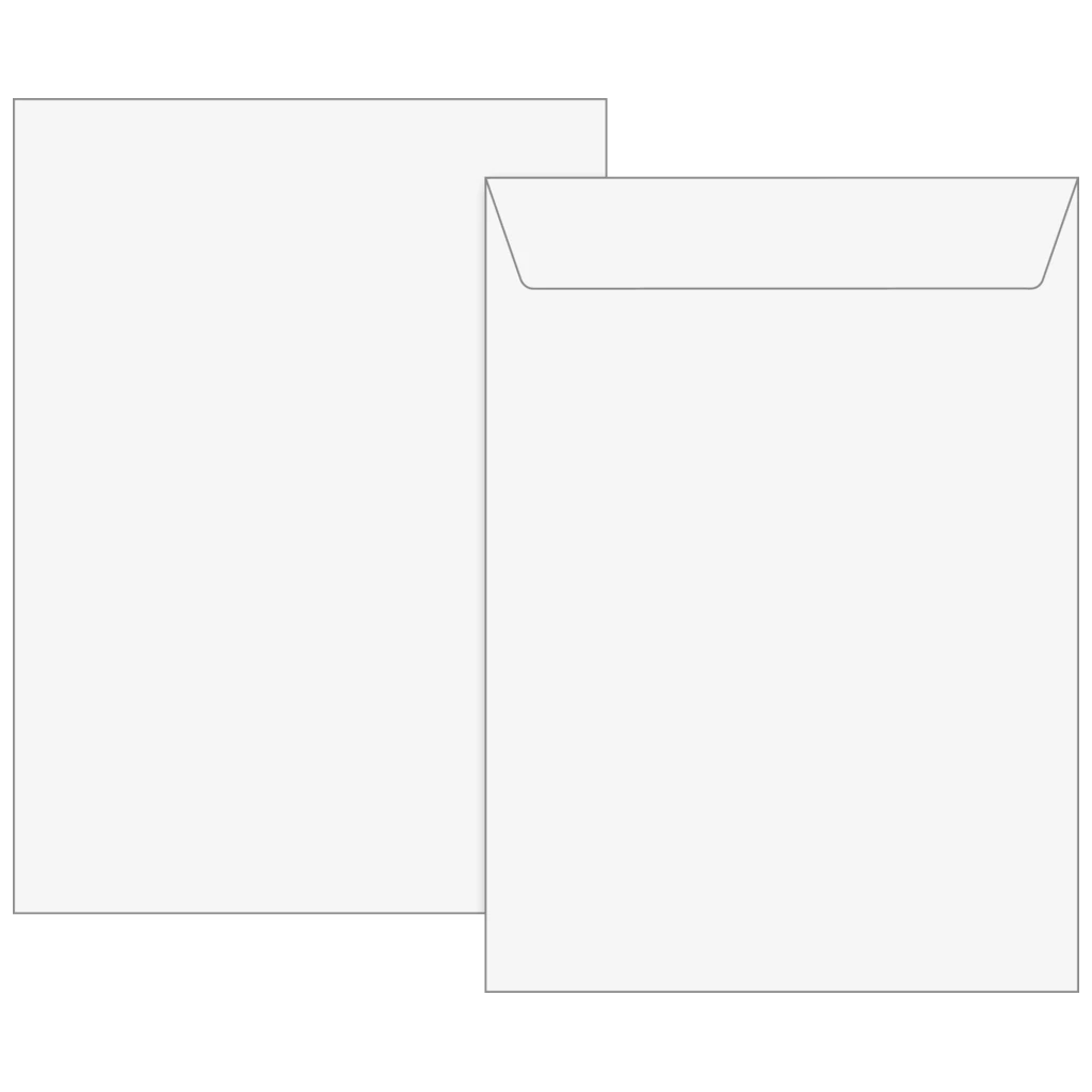 Kuvert | 229×324 mm, C4, 120 g/m², vit, 25 styck