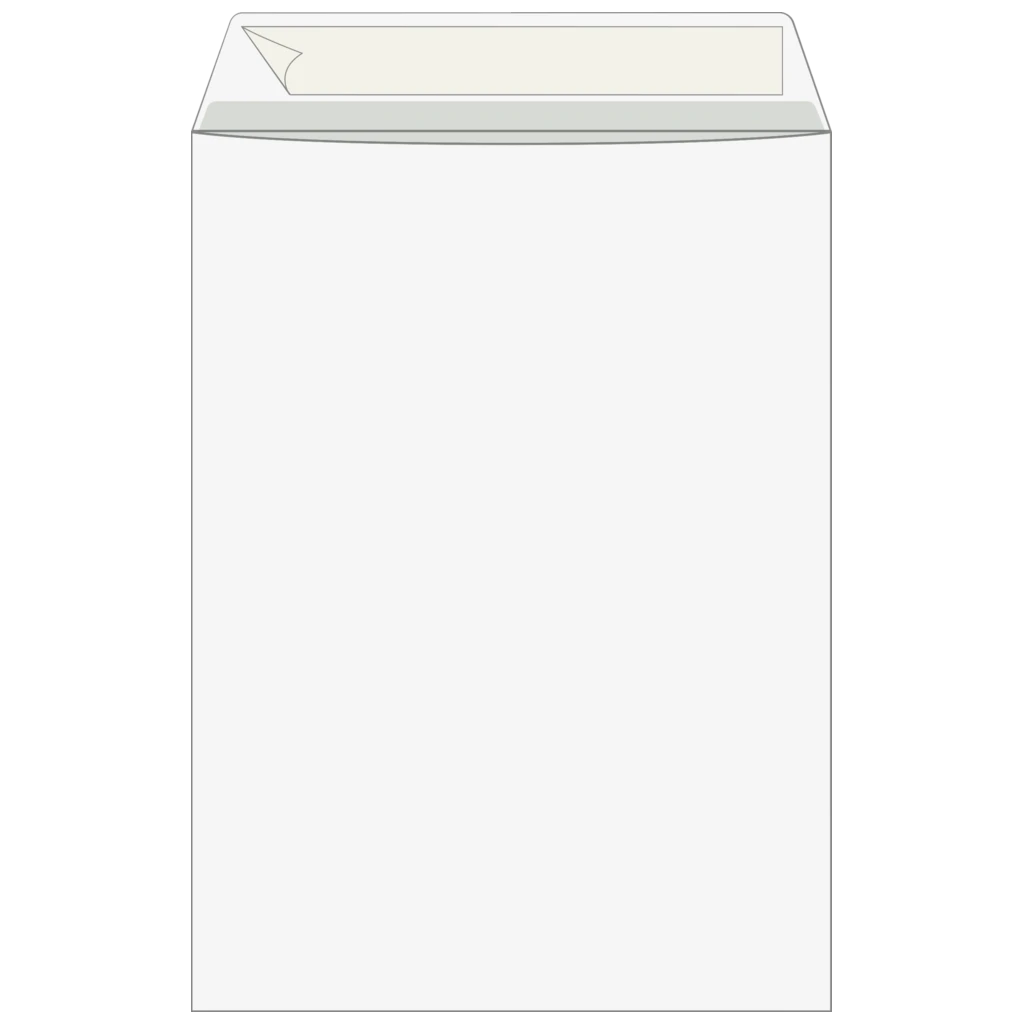 Kuvert med fönster | 229×324 mm, C4, 120 g/m², vit, 100 styck