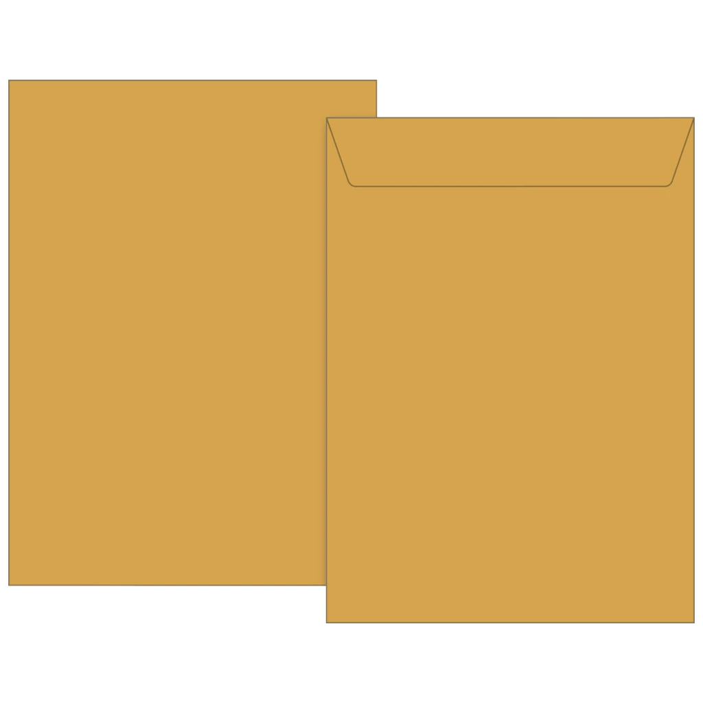 Kuvert | 162×229 mm, C5, 70 g/m², brun, 10 styck