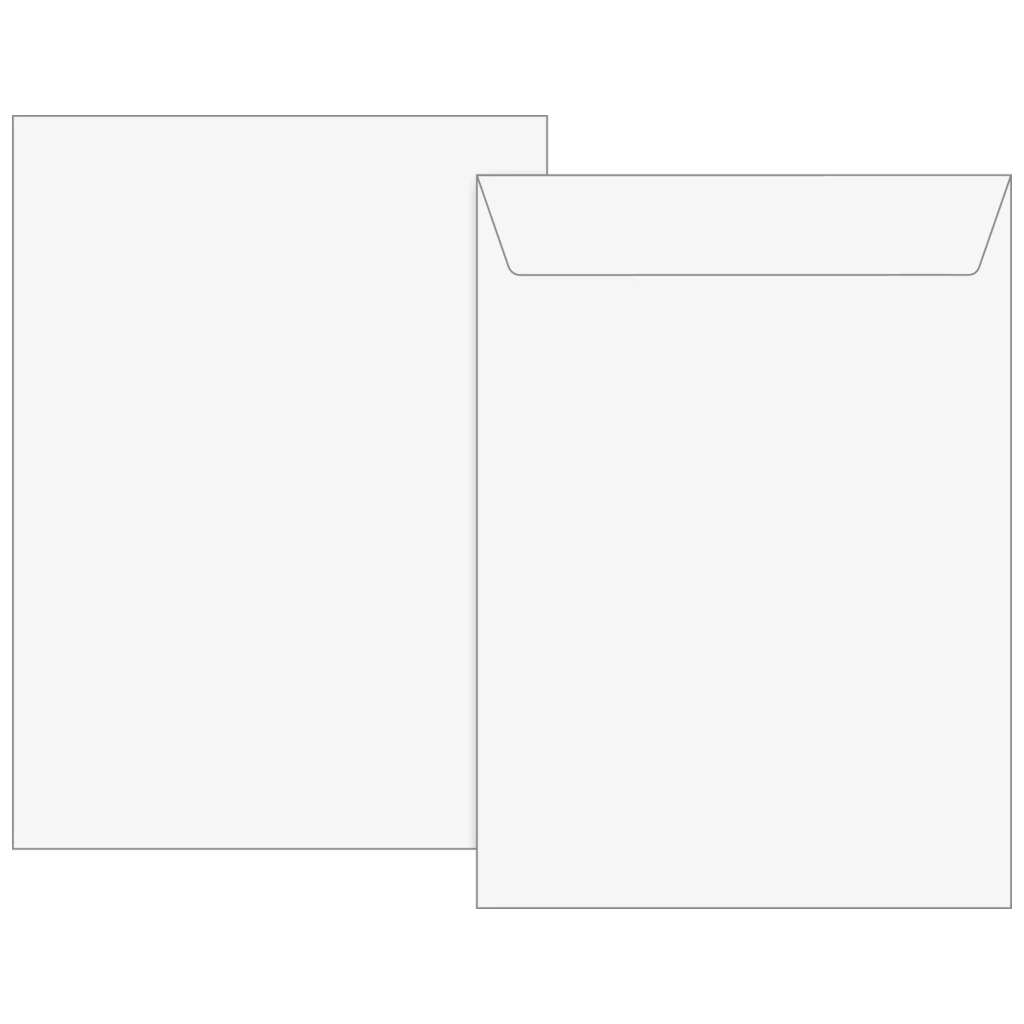 Kuvert | 162×229 mm, C5, 90 g/m², vit, 25 styck