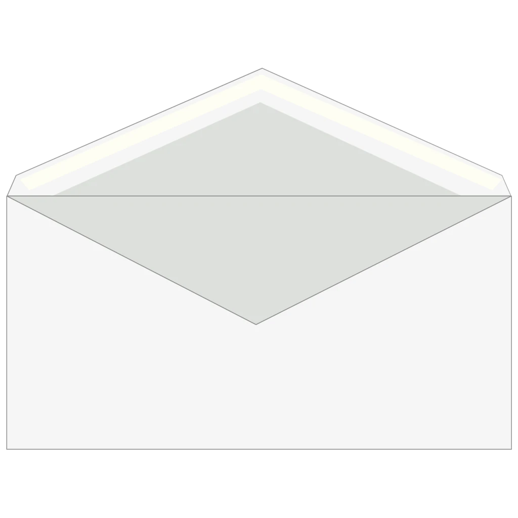 Kuvert | 220×110 mm, DIN lang, 75 g/m², vit, 25 styck