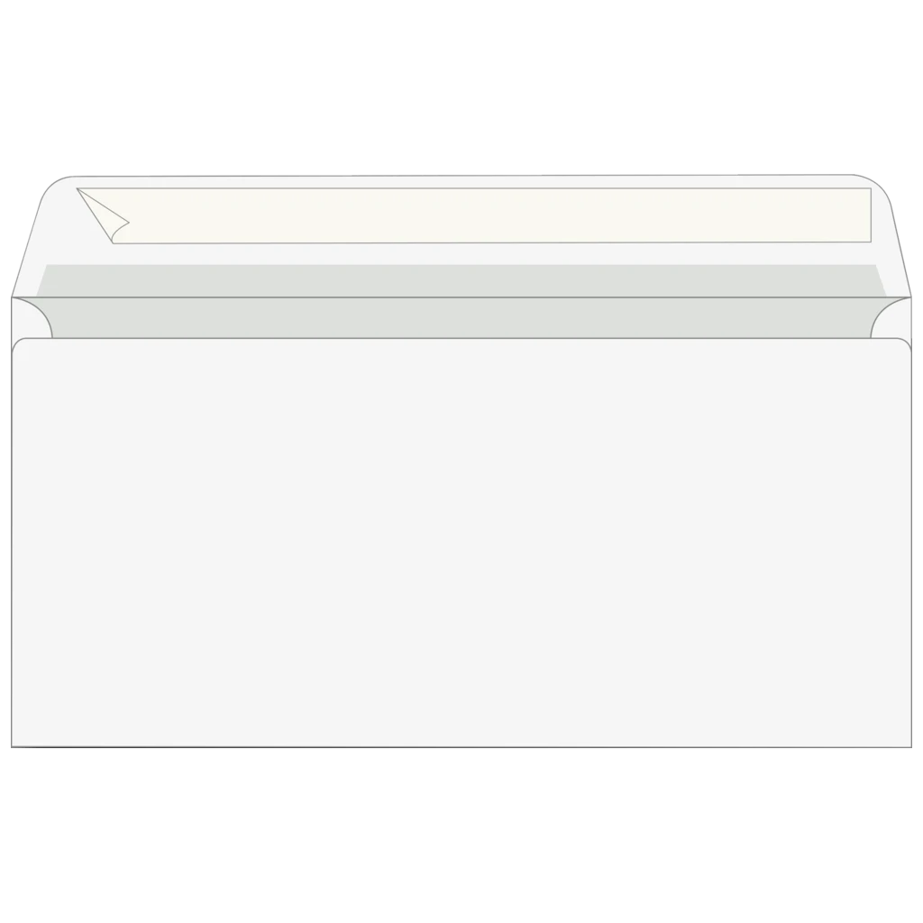 Kuvert | 220×110 mm, DIN lang, 75 g/m², vit, 100 styck