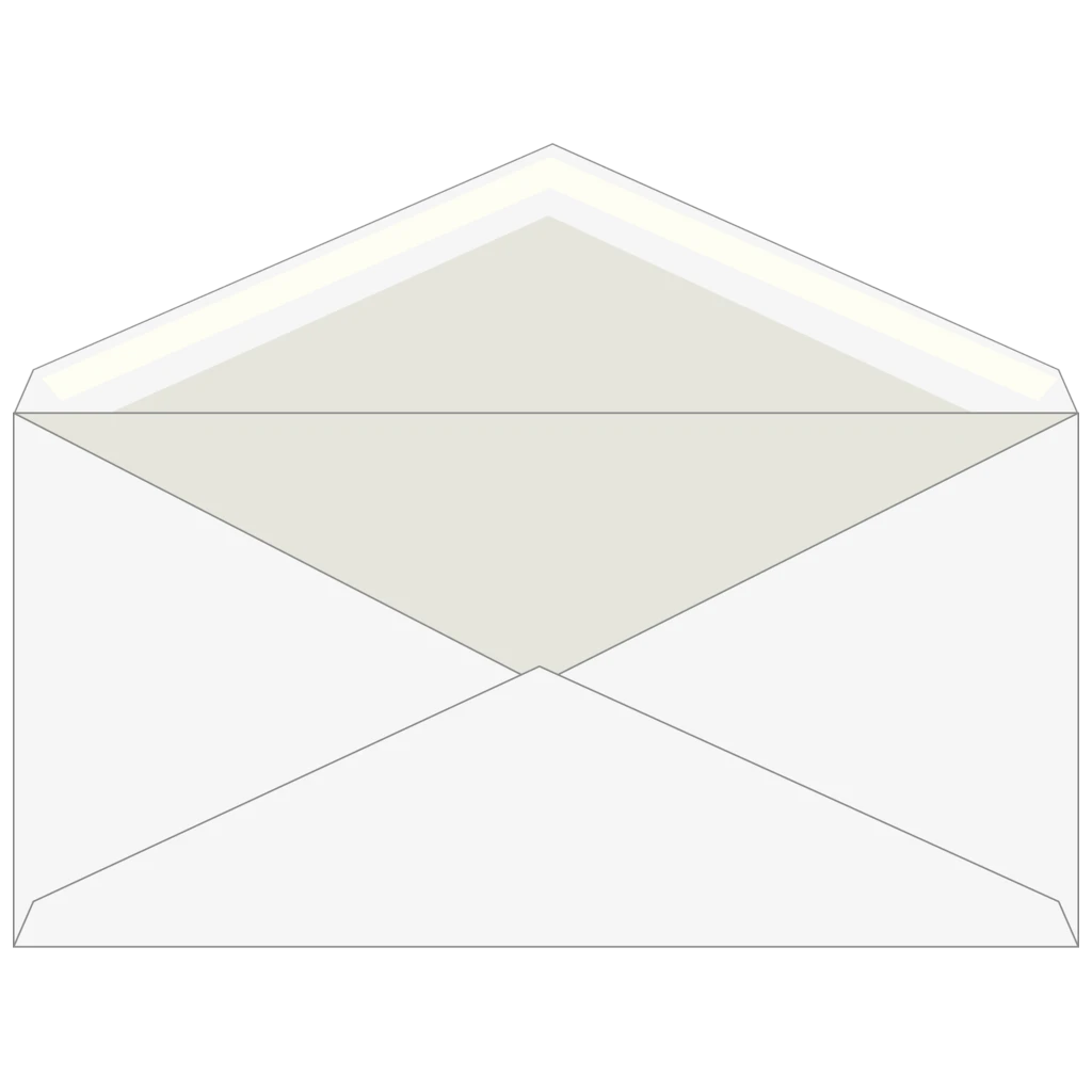 Kuvert | 220×110 mm, DIN lang, 75 g/m², vit, 25 styck