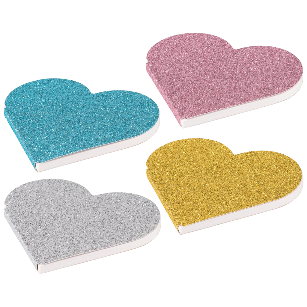 Effektblock “Glitter” | blank, 50 blad, sorterat