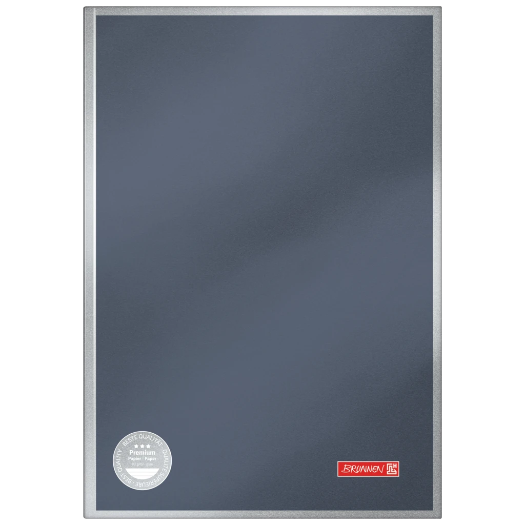 Anteckningsbok Premium Metallic | A4, linjerat, antracit