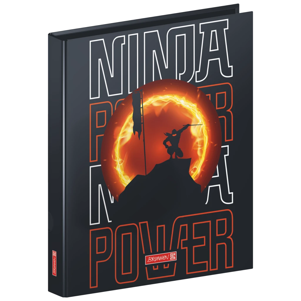 Ringpärm Ninja Power | A4, 2 rings, Påfyllningsnivå: 20 mm