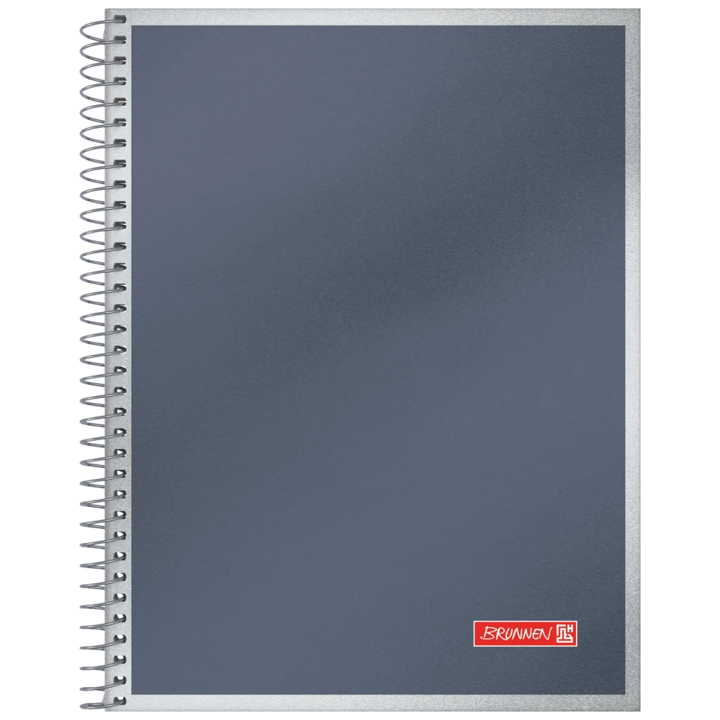 Spiralanteckningsbok Premium Metallic | A5, rutat, antracit