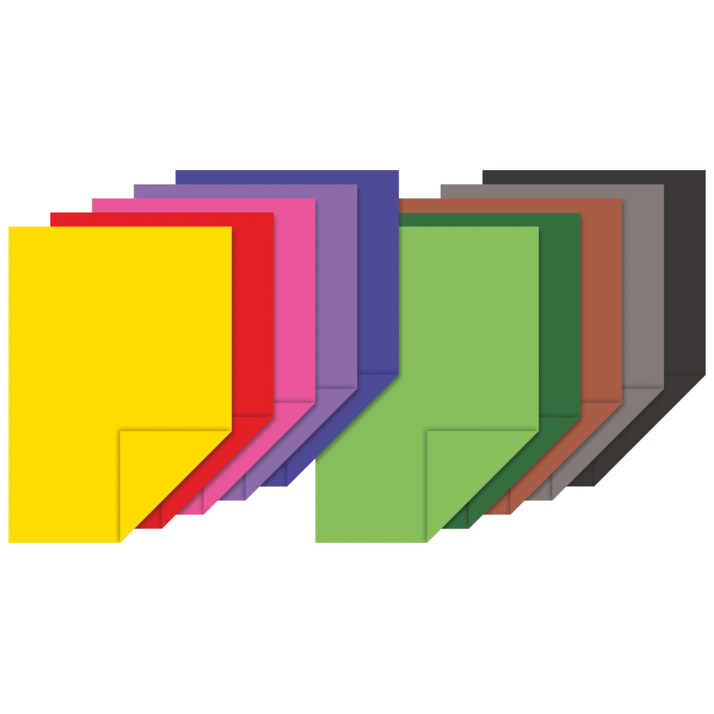 Block av färgat papper | A4, 20 blad