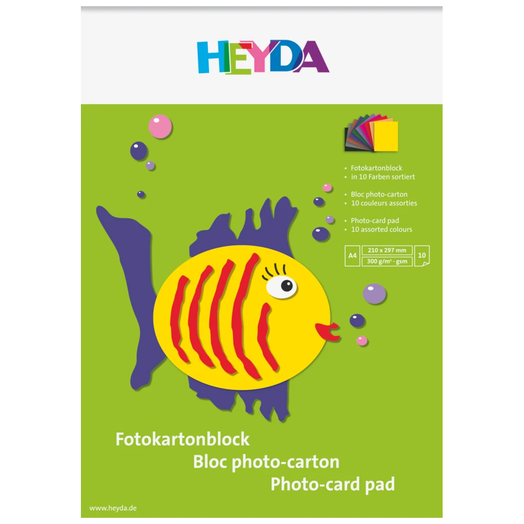 Fotokartongblock | A4, 10 blad