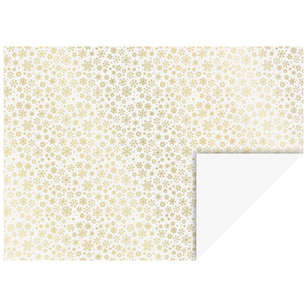 Motivkartong “Kristaller” | 50×70 cm, 240 g/m², vit/guld glänsande