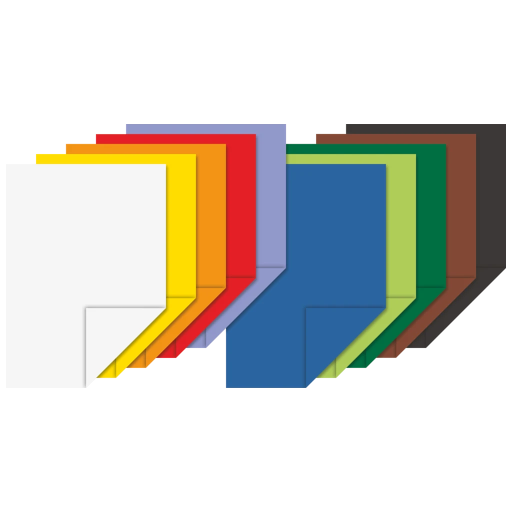 Tonpapper-pysselmapp | 25×35 cm, 10 blad, 130 g/m²