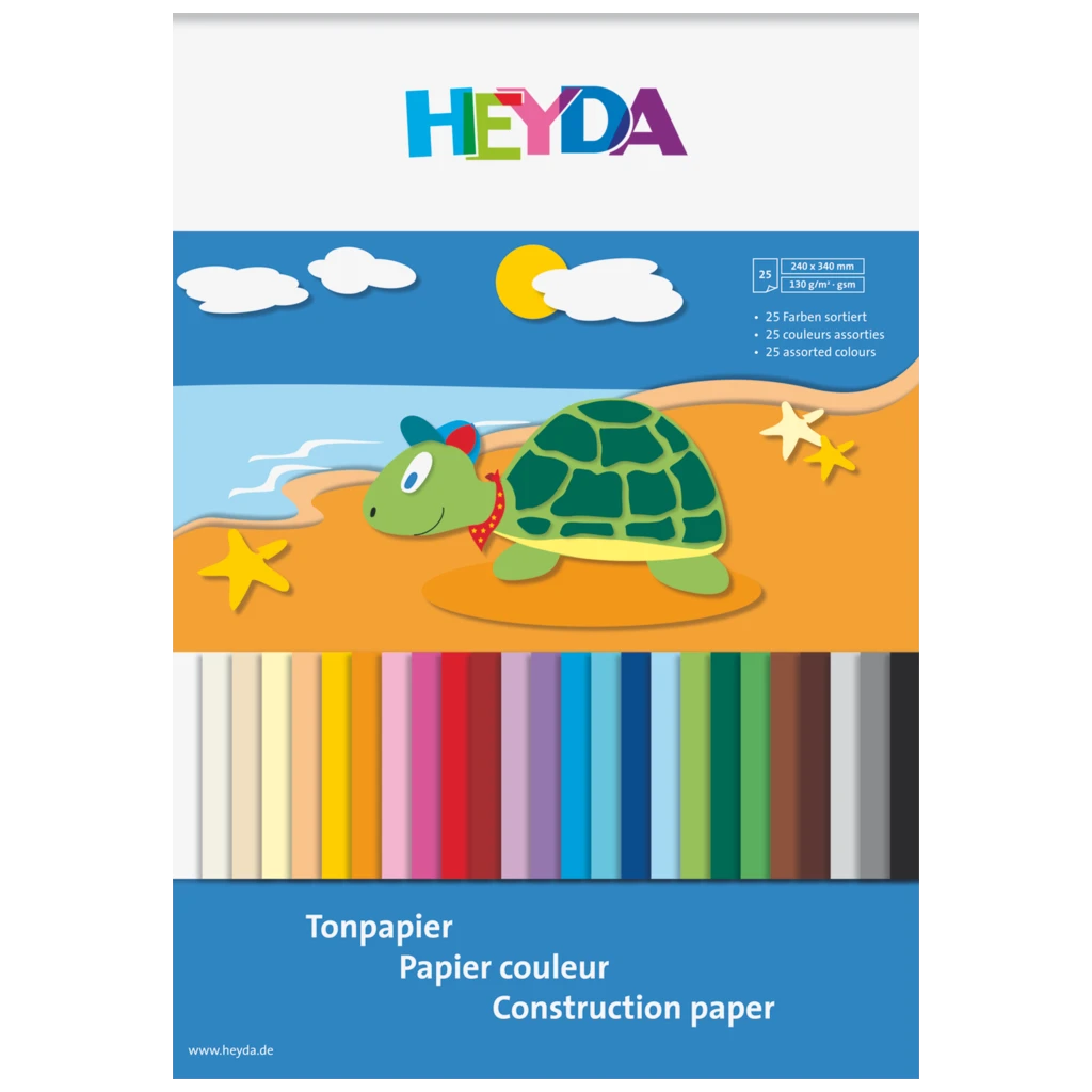 Block av färgat papper Superblock | 24×34 cm, 25 blad, mångfärgad