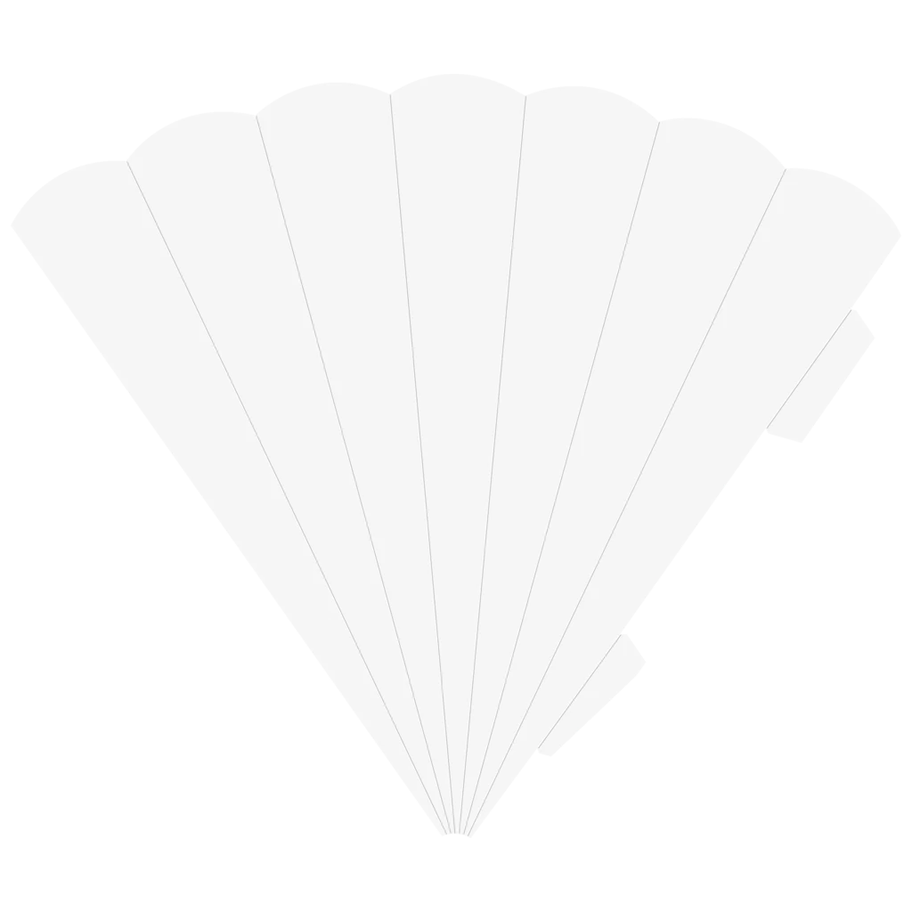 Skolkon blank tillskärning | 41 cm, 400 g/m², vit