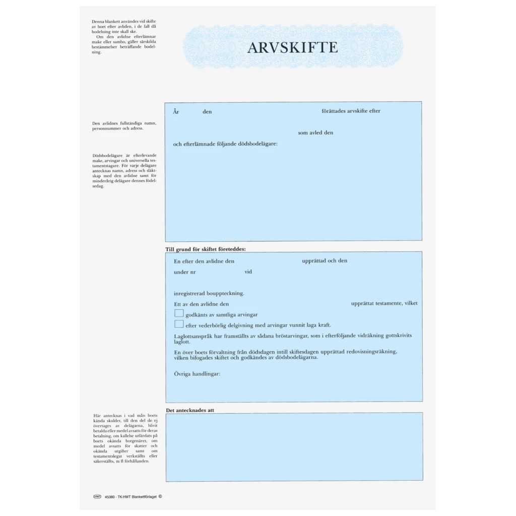 Arvskifte