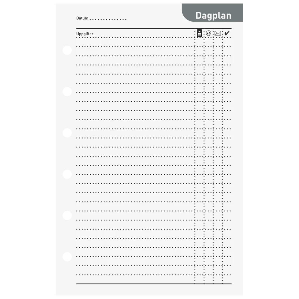 Blankettsats Systemkalender Aplan Pocket | 8,2×12,8 cm