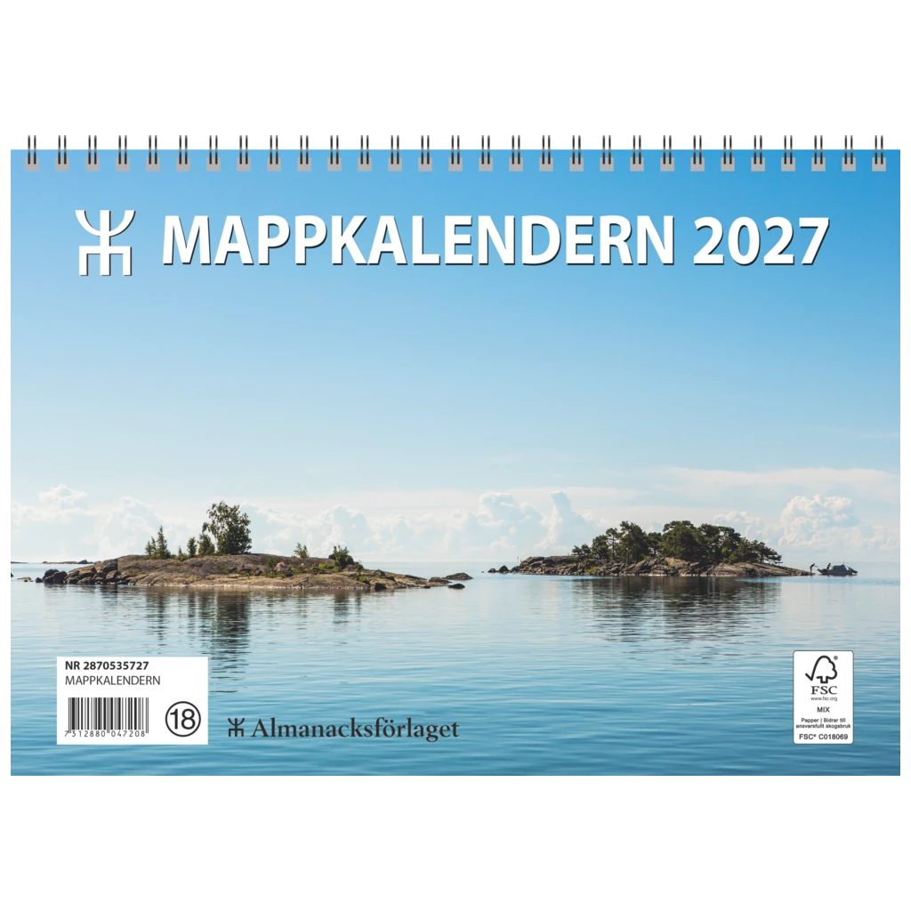 Mappkalendern 2027 | 25×18 cm