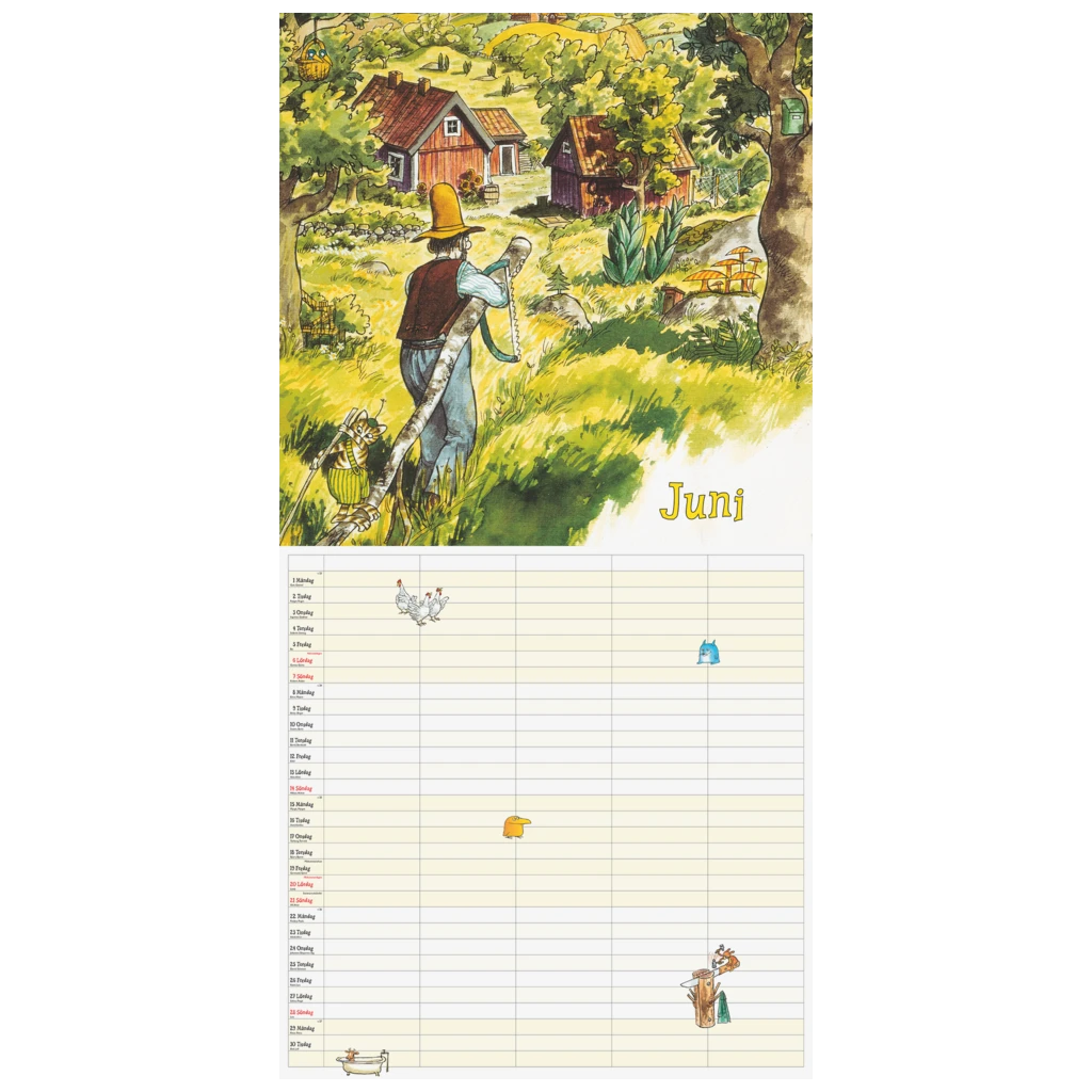 Familjekalender Pettsons 2027 | 30×30 cm