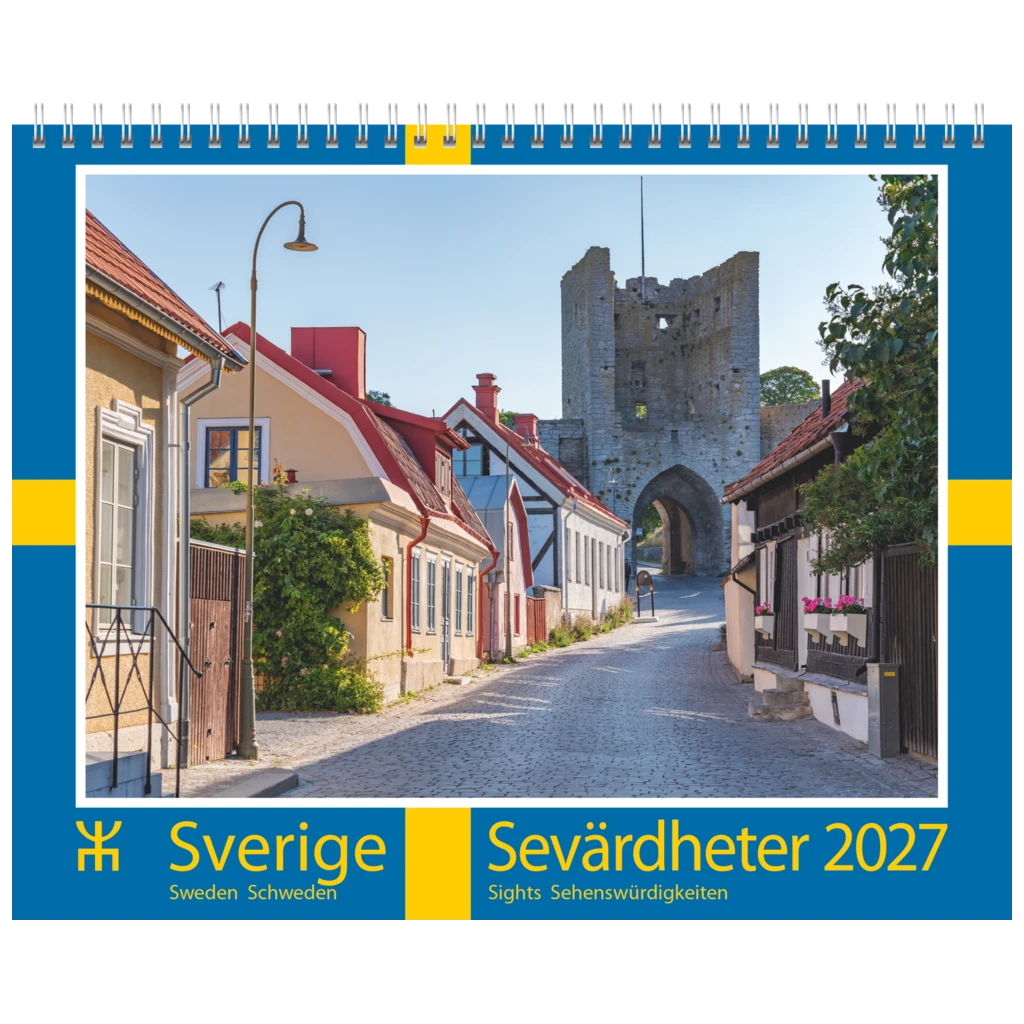 Sverige - Sevärdheter 2027 | 30×24 cm