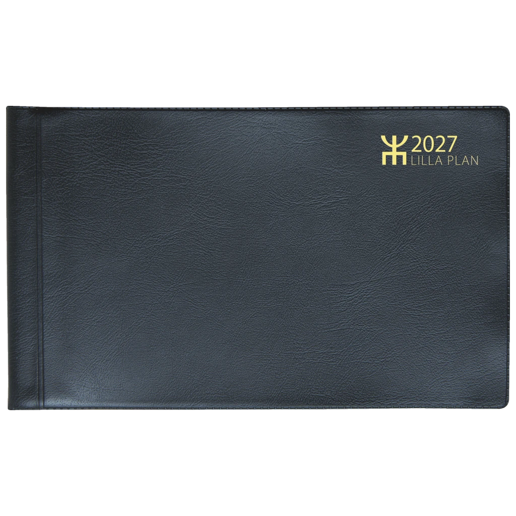 Fickkalender Lilla Plan 2027 | 15×9 cm, plast, svart