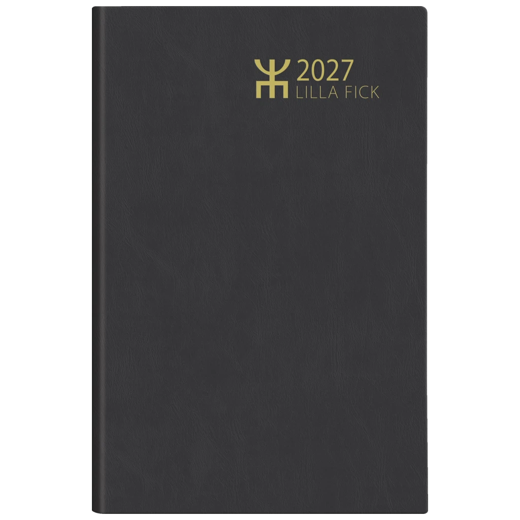 Fickkalender Lilla Fick 2027 | 7,2×10,2 cm, plast, svart