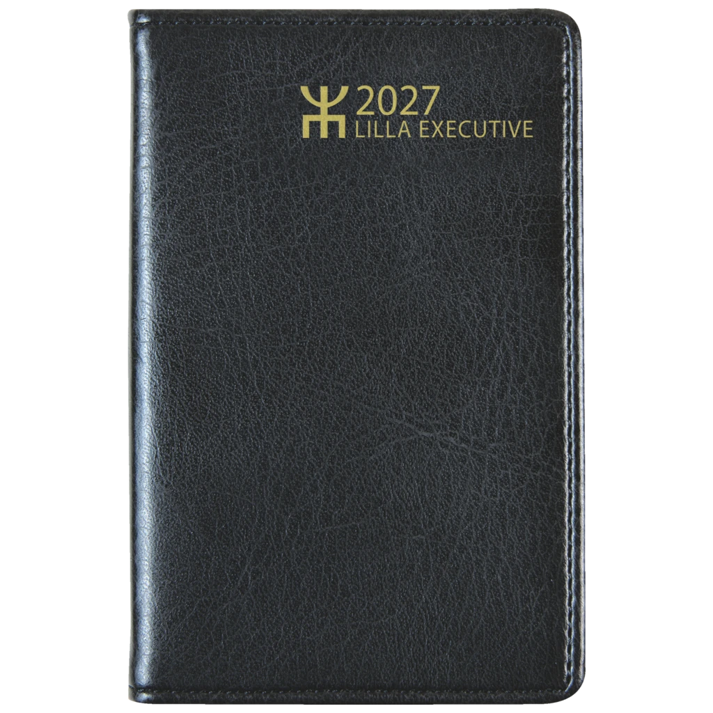Fickkalender Lilla Executive 2027 | 7,2×10,2 cm, plast, svart
