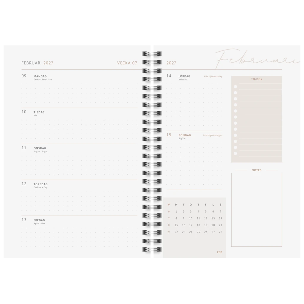 Dagbok Design “Black&White” | A5, plast
