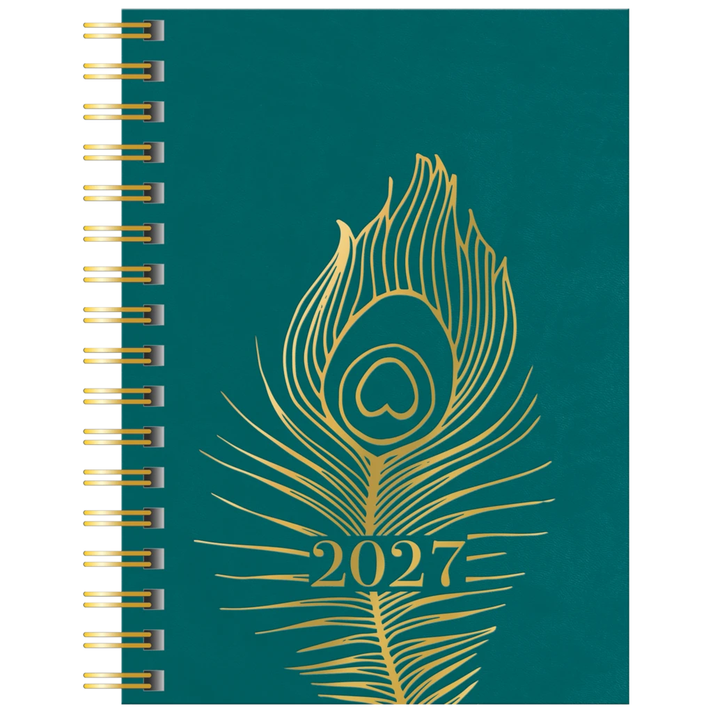 Fickkalender “Peacock” | A6, läderimitation