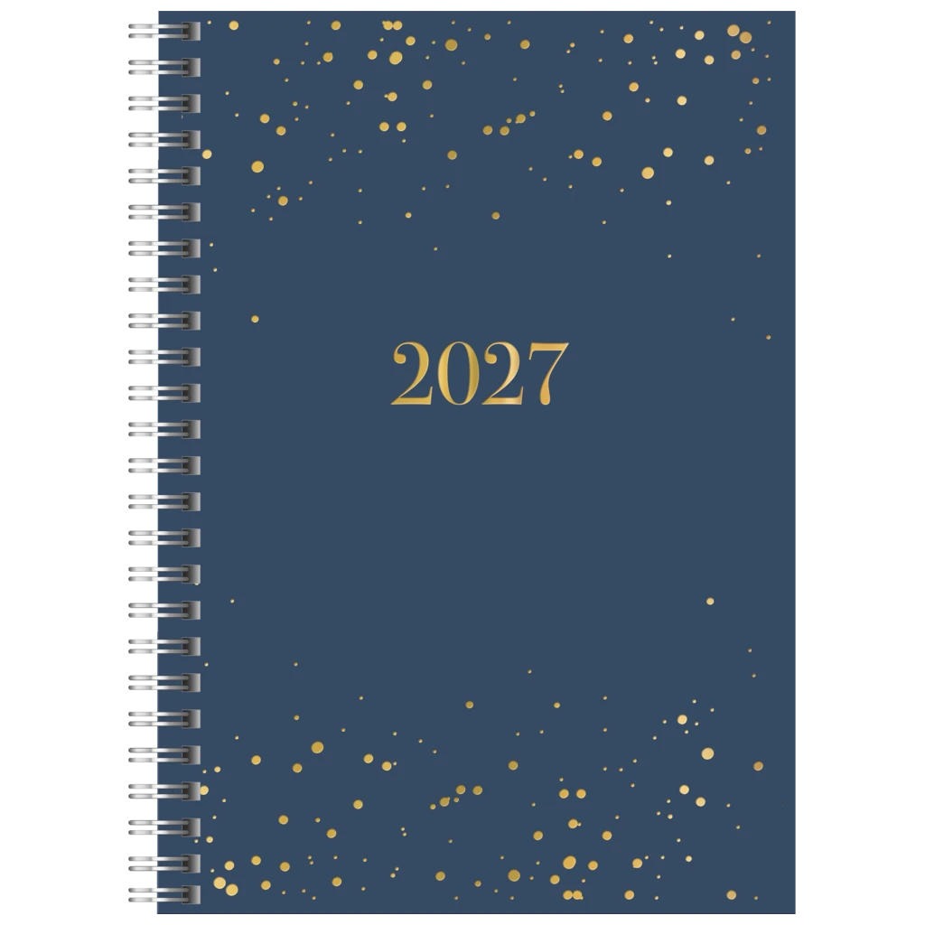 Fickkalender Dagbok “Starry Night” Wire-O | A5, läderimitation